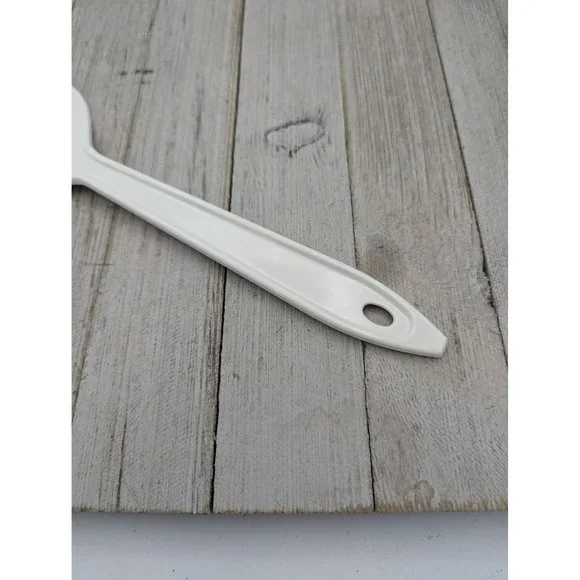 Hutzler Spatula Nylon Slotted Reinforced Turner Flipper No 717 White LOPOL - Picture 2 of 7